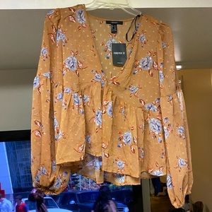 Forever 21 floral blouse